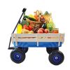 Outdoor&nbsp;Wagon&nbsp;All&nbsp;Terrain&nbsp;Pulling&nbsp;w/Wood&nbsp;Railing&nbsp;Air&nbsp;Tires&nbsp;Children&nbsp;Kid&nbsp;Garden