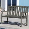 Renaissance Outdoor Patio 4-foot Hand-scraped Wood Garden Bench