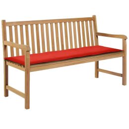 Garden Bench Cushion Red 59.1"x19.7"x1.2"