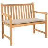 Garden Bench Cushion Cream 39.4"x19.7"x1.2"