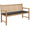 Garden Bench Cushion Anthracite 59.1"x19.7"x1.2"