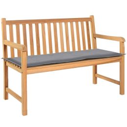 Garden Bench Cushion Gray 47.2"x19.7"x1.2"