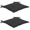 Garden Chair Cushions 2 pcs Anthracite 19.7"x19.7"x1.2"