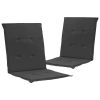 Garden Chair Cushions 2 pcs Anthracite 39.4"x19.7"x1.2"