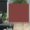 Patio Retractable Side Awning 66.9"x118.1" Brown