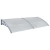 Door Canopy Gray 118.1"x39.4" PC