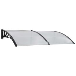 Door Canopy Black 78.7"x39.4" PC