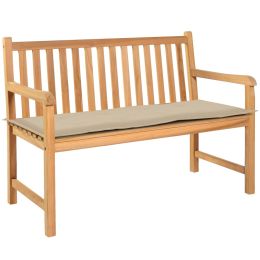 Garden Bench Cushion Beige 59.1"x19.7"x1.2"