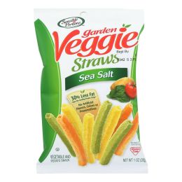 Sensible Portions Garden Veggie Straws - Sea Salt - Case of 24 - 1 oz.