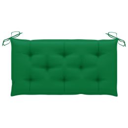 Garden Bench Cushion Green 39.4"x19.7"x2.8" Fabric