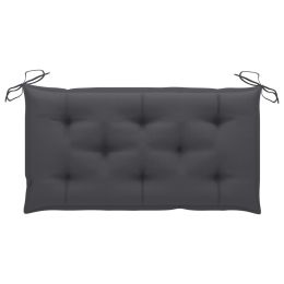 Garden Bench Cushion Anthracite 39.4"x19.7"x2.8" Fabric