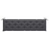 Garden Bench Cushion Anthracite 78.7"x19.7"x2.8" Fabric