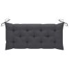 Garden Bench Cushion Anthracite 47.2"x19.7"x2.8" Fabric