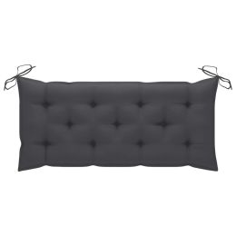 Garden Bench Cushion Anthracite 47.2"x19.7"x2.8" Fabric