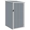 Garden Shed Gray 34.3"x38.6"x62.6" Galvanized Steel