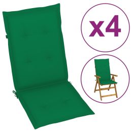 Garden Chair Cushions 4 pcs Green 47.2"x19.7"x1.2"