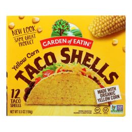 Garden of Eatin' Yellow Corn Taco Shells - Taco Shells - Case of 12 - 5.5 oz.