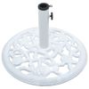 Umbrella Base White 26.5 lbs 18.9" Cast Iron