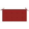 Garden Bench Cushion Red 39.4"x19.7"x1.2"