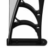 Door Canopy Black 78.7"x39.4" PC