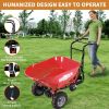 RedRock Wheelbarrow Utility Cart Electric Powered Cart 48V28Ah; 500W ; Capacity 500lbs (230kg) ; Material Debris Hauler ; 1000lbs Towing