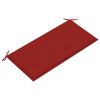 Garden Bench Cushion Red 39.4"x19.7"x1.2"