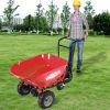 RedRock Wheelbarrow Utility Cart Electric Powered Cart 48V28Ah; 500W ; Capacity 500lbs (230kg) ; Material Debris Hauler ; 1000lbs Towing