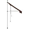 Manual Retractable Awning 118.1" Orange and Brown