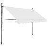 Manual Retractable Awning with LED 118.1" Cream