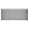 Wall-mounted Garden Shed Gray 46.5"x150.4"x70.1" Galvanized Steel