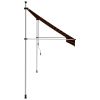 Manual Retractable Awning 137.8" Orange and Brown