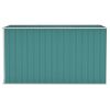 Wall-mounted Garden Shed Green 46.5"x113.4"x70.1" Galvanized Steel