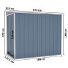 Wall-mounted Garden Shed Gray 46.5"x76.4"x70.1" Galvanized Steel