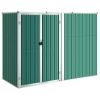 Garden Tool Shed Green 88.6"x35"x63.4" Galvanized Steel