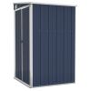 Wall-mounted Garden Shed Anthracite 46.5"x39.4"x70.1" Steel