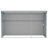 Wall-mounted Garden Shed Green 46.5"x113.4"x70.1" Galvanized Steel