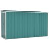 Wall-mounted Garden Shed Green 46.5"x113.4"x70.1" Galvanized Steel