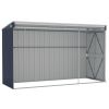 Wall-mounted Garden Shed Anthracite 46.5"x113.4"x70.1" Steel