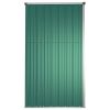 Garden Tool Shed Green 88.6"x35"x63.4" Galvanized Steel