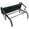 Outdoor Patio Steel Swing Bench Loveseat