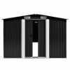 Garden Shed 101.2"x228.3"x71.3" Metal Anthracite