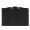 Garden Shed 101.2"x228.3"x71.3" Metal Anthracite