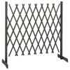 Garden Trellis Fence Gray 70.9"x39.4" Solid Firwood