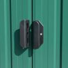 Garden Shed 101.2"x117.3"x70.1" Metal Green