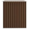 Garden Storage Shed Brown 101.2"x80.7"x70.1" Steel