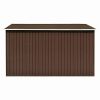 Garden Shed 101.2"x117.3"x70.1" Metal Brown