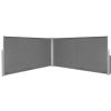 Retractable Side Awning 63"x236" Gray