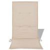 Garden Chair Cushions 4 pcs Cream 47.2"x19.7"x1.2"