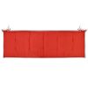 Garden Bench Cushion Red 59.1"x19.7"x1.2"