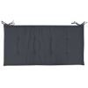 Garden Bench Cushion Anthracite 39.4"x19.7"x1.2"